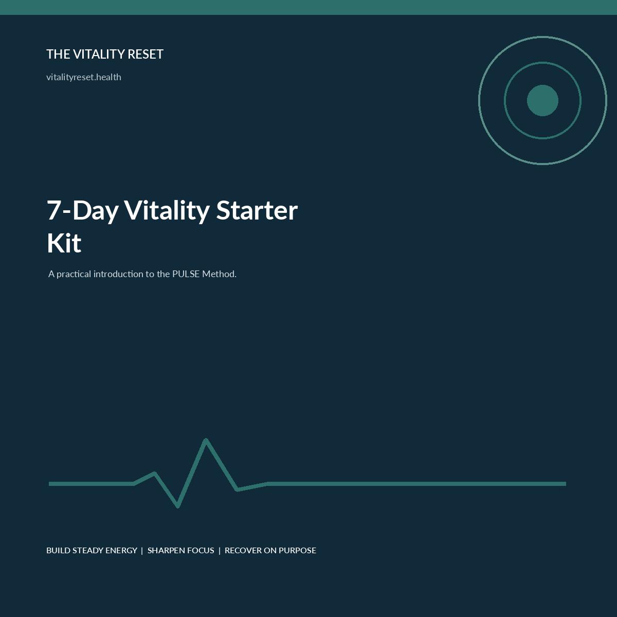 7-Day Vitality Starter Kit